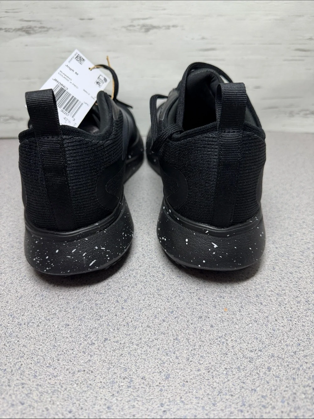 adidas Men's Black Athletic Shoes with Silver Stripes